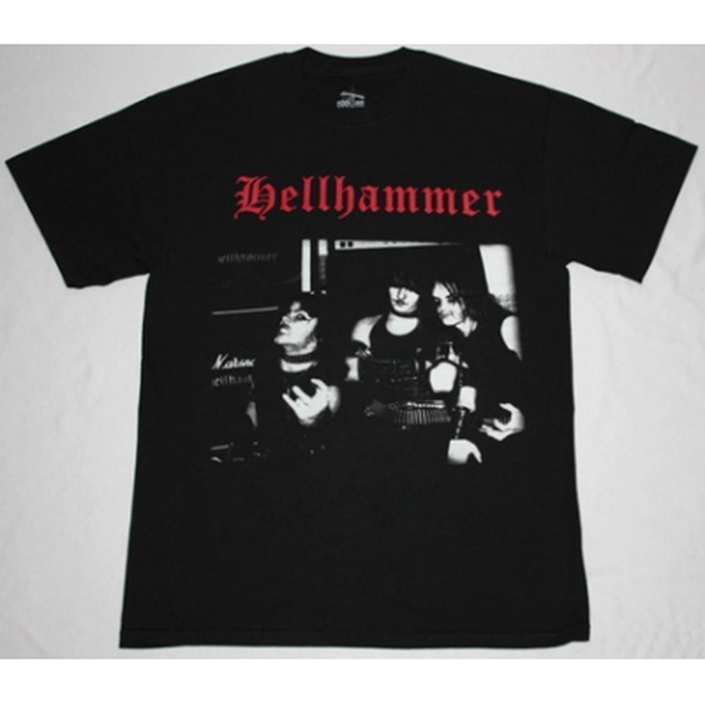 Hellhammer Band Logo Proto Black Metal Unisex T-Shirt